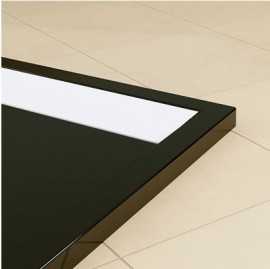 SanSwiss ILA sprchová vanička 800x1000 mm obdélníková černý granit/bílý WIA8010004154